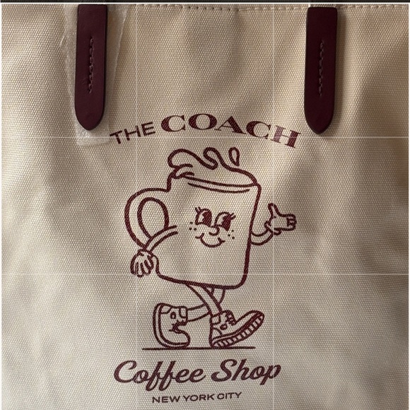 ☕️🍩☕️ THE COACH COFFEE SHOP TOTE ☕️🍩☕️ NWT ☕️🍩☕️ - Picture 8 of 16
